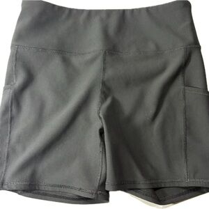 Source Unknown Black High-Rise Bike Shorts with Side Pockets
